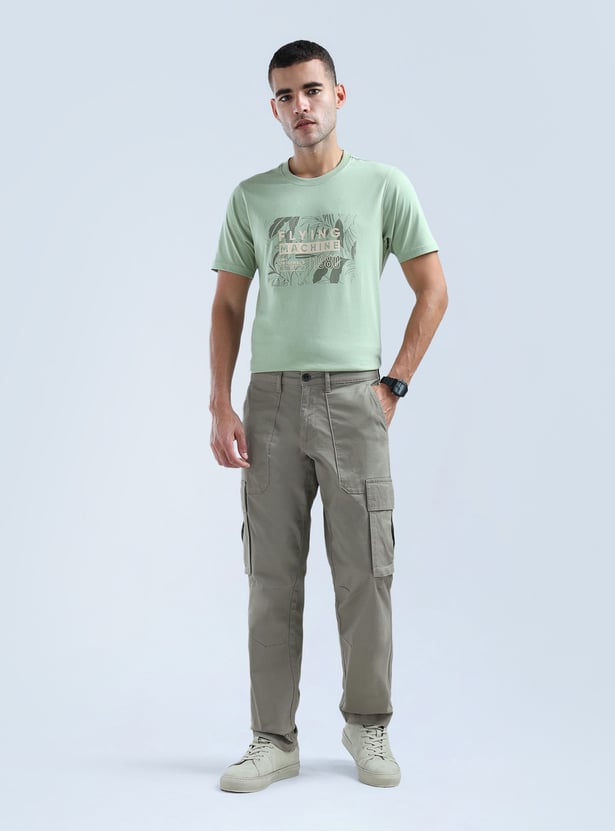 Solid Relaxed Tapered Cargos - Image 2